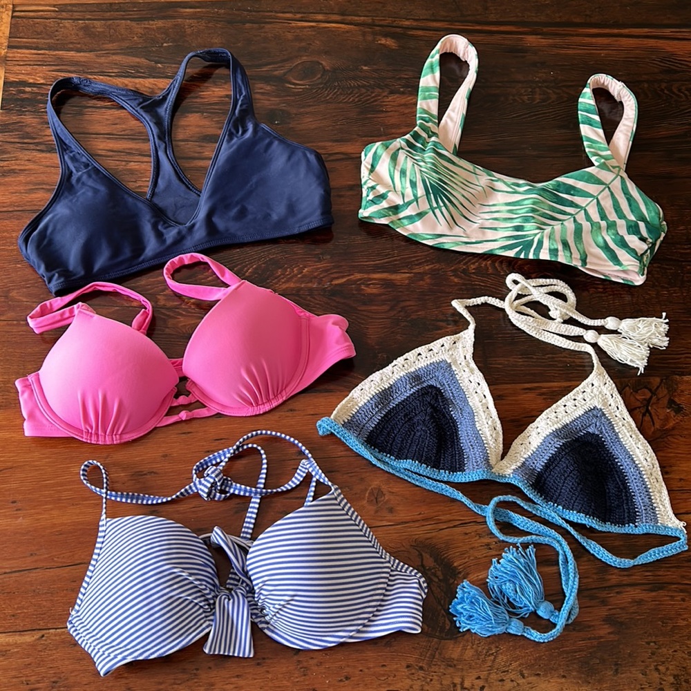 Aerie Bikini top bundle of 5, size Medium 34B